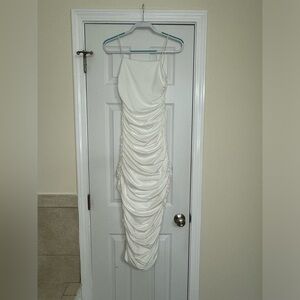 Figure Highing White Dress - Size S